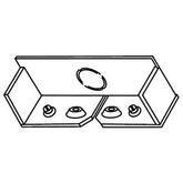 Legrand - Wiremold S4010B1 S4000® Series Blank End Fitting with One Knockout